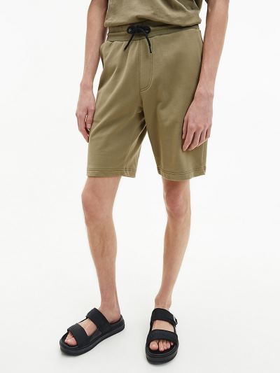 Calvin Klein Ruhák HU142641 | Calvin Klein Organic Cotton Jogger Férfi Rövidnadrág Zöld